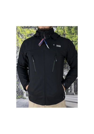 Güray Store Soft Shell Su Ve Rüzgar Geçirmez İçi Polarlı Taktik Mont Motorcu Mont Siyah