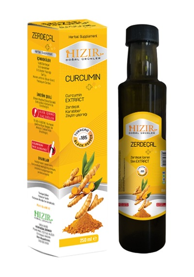 Hızır Doğal Zerdeçal Curcumin Turmeric Sıvı Ekstraktı 250 ML