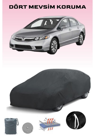 Siyah, Honda Cıvıc 2 Hatchback, Araba Brandası, Oto Örtüsü, Araba Çadırı Siyah