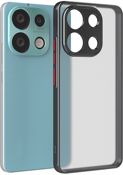 Zore Xiaomi Redmi Note 13 4g Uyumlu Kılıf Msra Hux Kapak-siyah Siyah
