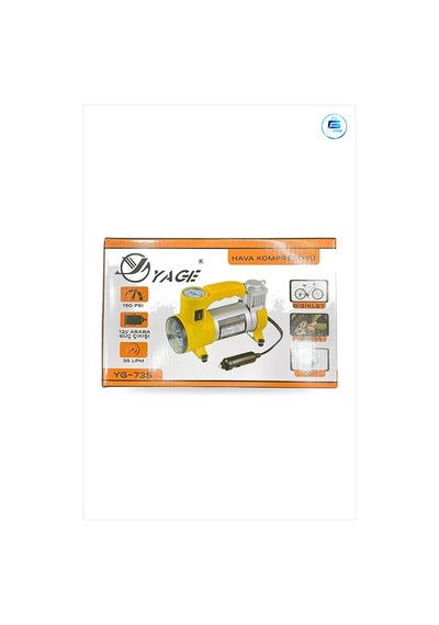 Hava Kompresörü El Fenerli Metal 12v Psı Araç Lastik Şişirme Oto