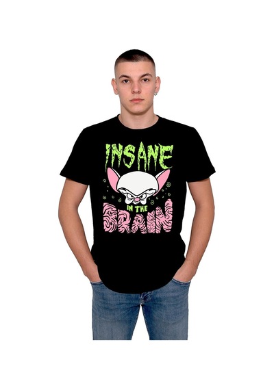 Pinky And The Brain Insane Çizgi Dizi Tişört Unisex T-shirt 001