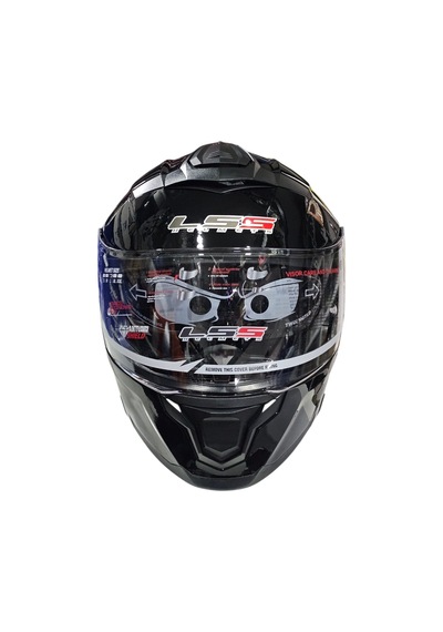 Çene Açılır Kask Ls5 Parlak Siyah L-4594