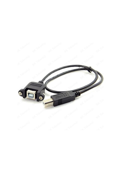 Panel Tipi Vidalı Usb 2.0 B Dişi-erkek Yazıcı Uzatma Kablosu