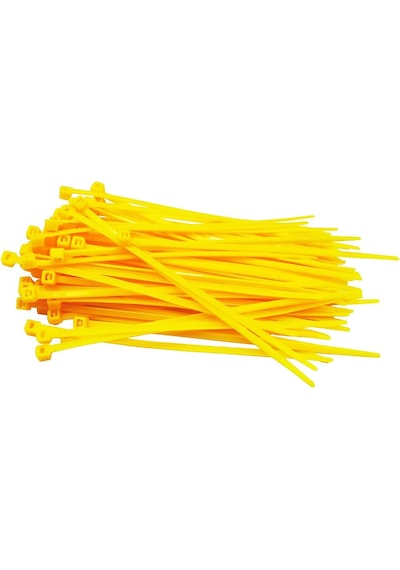 360x4,80mm Kablo Bağı Cırt Kelepçe Sarı 300 Adet