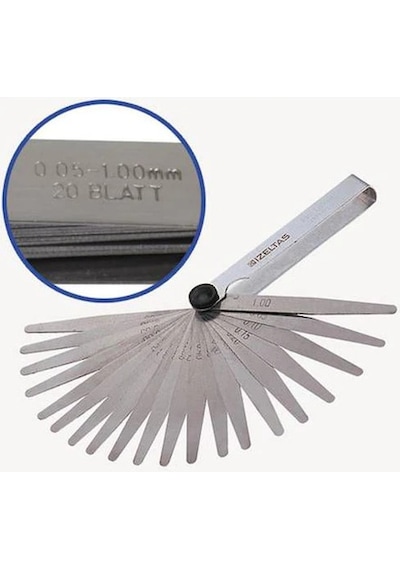İzeltaş Sentil Filler Çakısı 20 Parça Metrik 0.05-1 MM