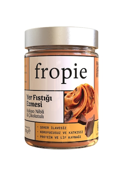 Fropie Çikolatalı Kakao Nibli Yer Fıstık Ezmesi 315g - 2 Adet Tarı