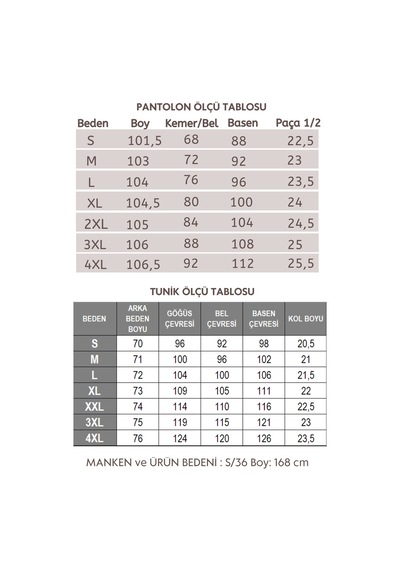 Penyebizden Tunik & Pantolon Takım-beyaz