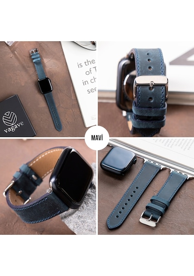 Apple Uyumlu  Watch  42 44 45 49 Mm Ultra Deri Kordon Kayış