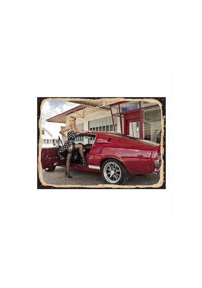 Bedeko Spor Araba Ve Kadın Model Mdf Tablo 50 Cm X 70 Cm