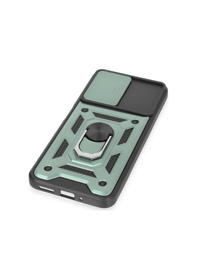 Xiaomi Redmi Note 12 5g Uyumlu Kılıf Pars Lens Yüzüklü Silikon - Yeşil