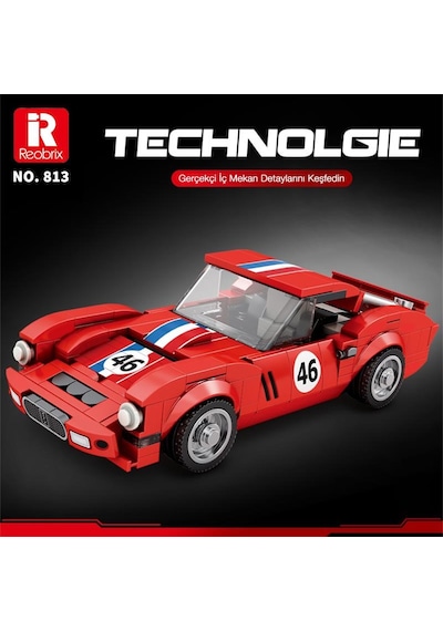 Reobrix Creator 813 Ferrari 250 Gto Spor Araba Yaratıcı Yapı Blok Seti Building Blocks - 320 Parça