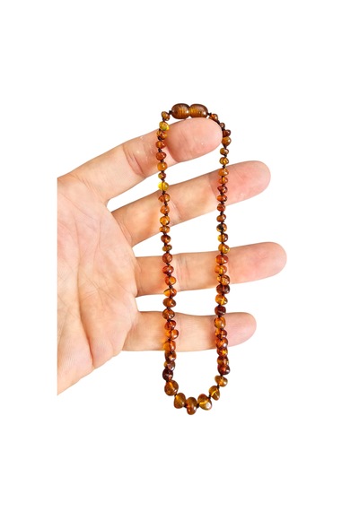 Damla Kehribar Bebek Kolyesi Lt1412