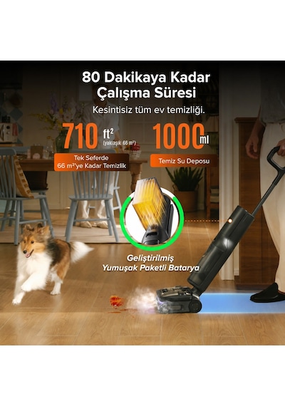 Roborock F25 Steam Akıllı Dikey Süpürge