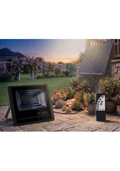 Cata Ct 4650 Amazon Kumandalı 300w Solar Led Projektör 6400k Beyaz Işık