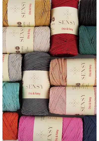 Sensy Premium Chic&easy 200 Gr Slim Supra İpi Mumlu İp Makrome İp Runner İpi Pase İp Yeşil