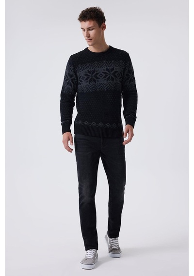 Lee Cooper Erkek Snowy Kazak 241036 Siyah Siyah