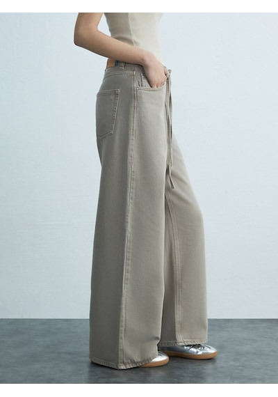 Ltb Denıssa Geniş Paça Yüksek Bel Jean Pantolon 010095186316166 55984 Karışık