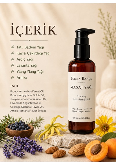 Minia Bahçe Lavanta Masaj Yağı 100 ML