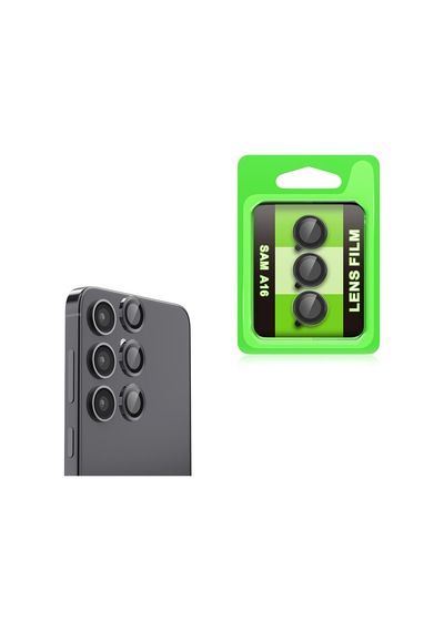 Maks Technology Samsung Galaxy Uyumlu A16 Mkst Cl-07 Kamera Lens Koruyucu - Siyah