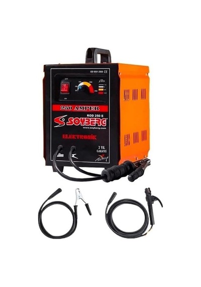 250 E 250 Amper Çanta Kaynak Makinesi, 220 Volt Ac 50 Hz, 80-250 Amper Elektronik Ayarlanabilir