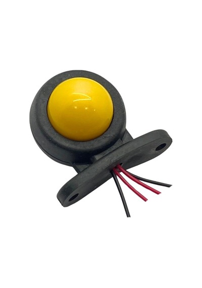 12v-24v Takoz Lambası Mini Sarı-kırmızı Neon Ledli 56 50 Mm