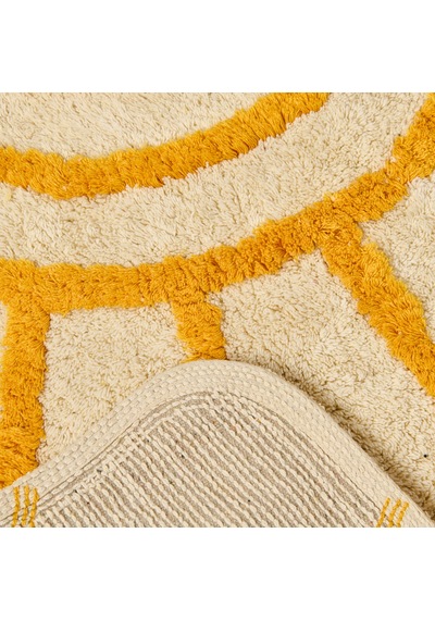 Soft Sun Tufting Banyo Paspası - Ekru - 60x90 Cm Çok Renkli