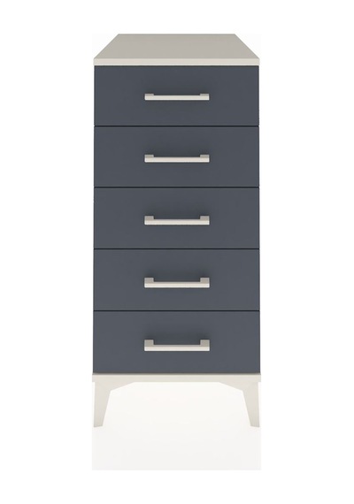 Kronos Komodin 5 Çekmeceli 44x59x96 Aytaşı-antrasit Aytaşı