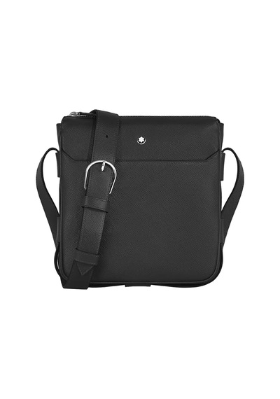 Montblanc Sartorial Deri Dikey Çapraz Çanta 221560 Siyah