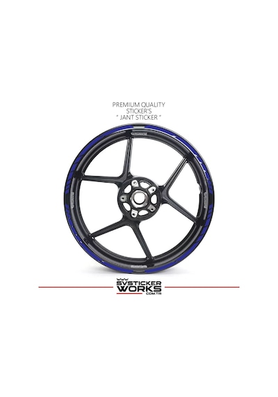 Tüm Motosikeltler Uyumlu 17 İnch Jant Sticker Seti 32131248