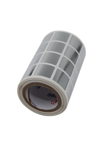 Pp Metalize Baskısız Etiket, 20mm X 20mm Yan Yana 4 Lü Ruloda 2000 Adet Rulo Etiket, Rulonun Kuka Çapı 40mm'dir. Çok Renkli Pp Metalize Baskısız Etiket, 20mm X 20mm Yan Yana 4 Lü Ruloda 2000 Adet Rulo Etiket, Rulonun Kuka Çapı 40mm'dir. Çok Renkli