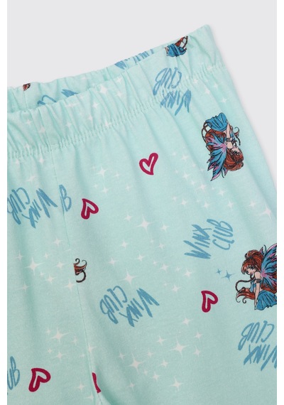 Panço Kız Çocuk Mavi Pijama Takımı 2611gk39006