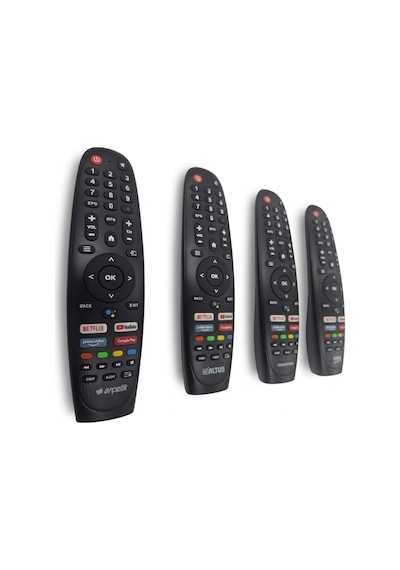 Altus  Ses Komutlu Bluetooth Android Tv Kumandası - Netflix / Youtube Tuşlu