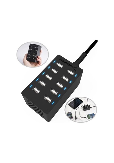 Sabrent 100 Watt Çoklu Bağlantı Noktalı Usb Hızlı Şarj Cihazı Ax-adpd 10-port
