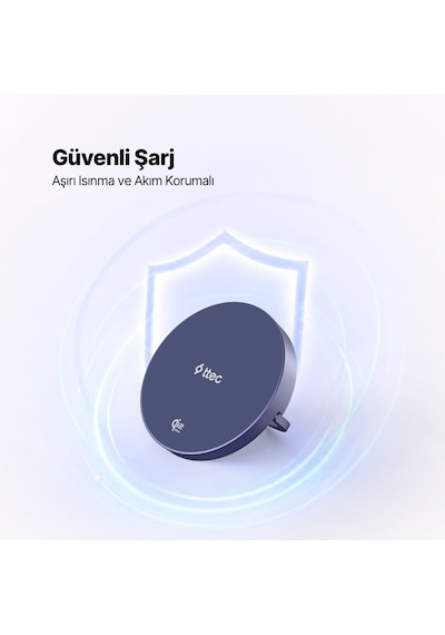Ttec Aircharger Pro 2 Bliss Qi2.2/magsafe Özellikli 25w iPhone Uyumlu/android Stantlı Kablosuz Hızlı Şarj A Mavi