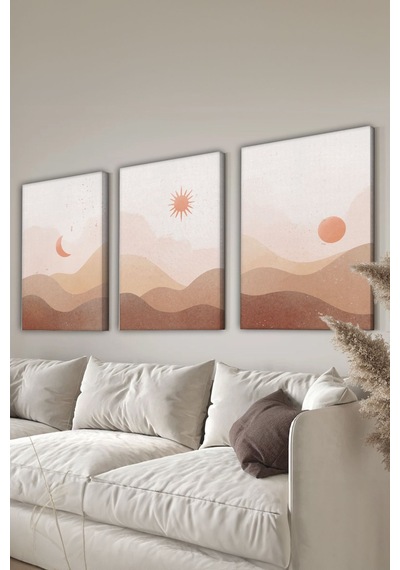 Artavessa Dekoratif 3 Parça Kanvas Tablo - 3CNVS10