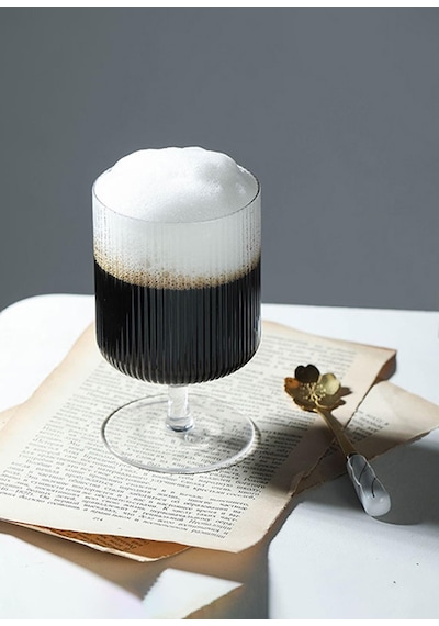 The Mia Çizgili Cam Kadeh 250 Ml