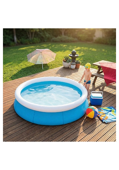 Bestway Kazan Modeli Şişme Çocuk Havuzu 152x38 Cm 57241 Mavi