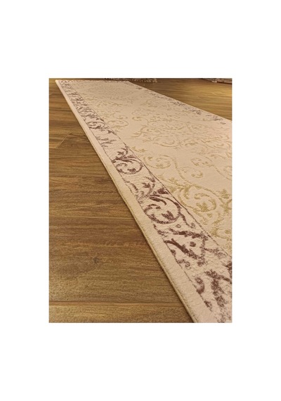 Adrasan 3178b Krem-lila Halı Çok Renkli