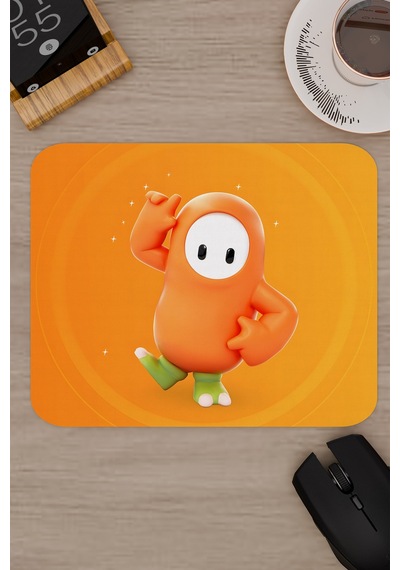 Fall Guys Kaymaz Dikişli Kauçuk Oyuncu Mousepad V2 - 22x18 Gaming Mouse Pad Fare Altlığı