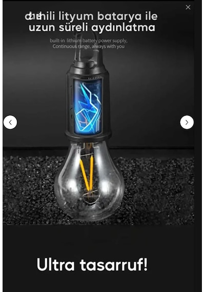 Taşınabilir Solar Usb Şarjlı Led Ampül-outdoor Kamp Bahçe Lambası-askılı Kırılmaz-kumandalı 1