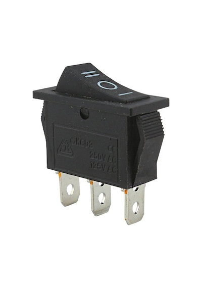 Ayt Ic-117 Dar Işıksız On Off On Yaylı Anahtar Aç Kapa Buton Düğme 30,2x11 Mm