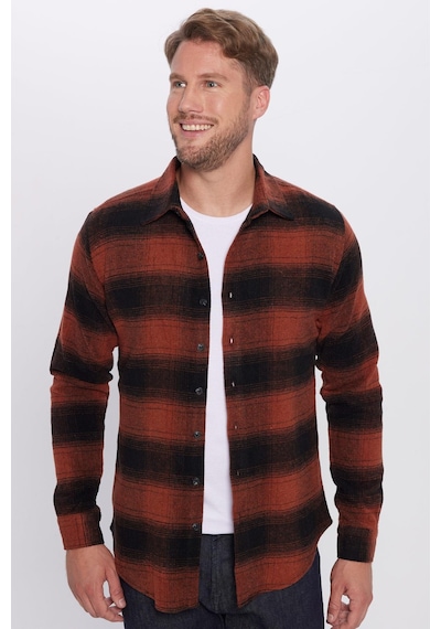 Tudors Erkek Slim Fit Dar Kesim Oduncu Kareli Kışlık Gömlek-32048 Çok Renkli Tudors Erkek Slim Fit Dar Kesim Oduncu Kareli Kışlık Gömlek-32048 Çok Renkli
