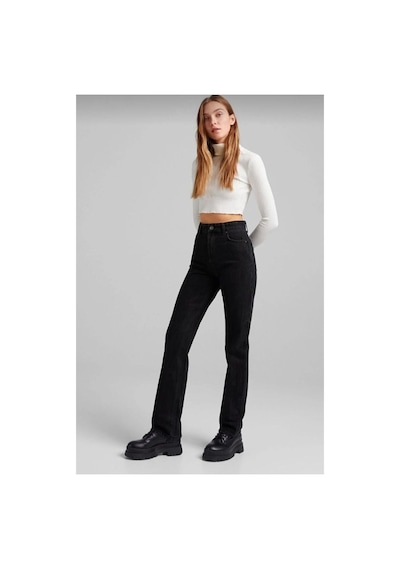 Woddi Nvn Hsn Cnk Ikon Siyah Likralı Süper Extra Yüksek Bel Palazzo Salaş Jean Pantolon New Sezon