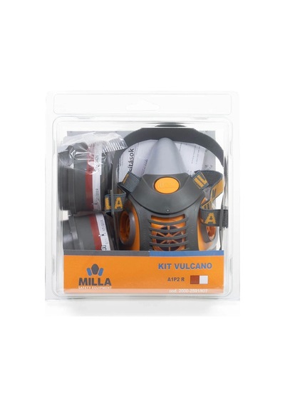 Milla Vulkano Maske Kiti Yarım Yüz Maskesi A2p3 Filitre