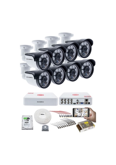 8'li Kamera Seti - 5mp Sony Seculens Kdj-8s-6al-ss-v1