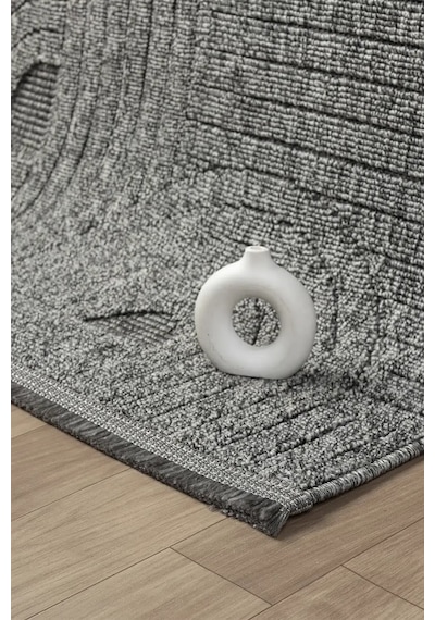 Seyran Halı Loopy 623 Antrasit %50 Polyester - Polipropilen Yolluk