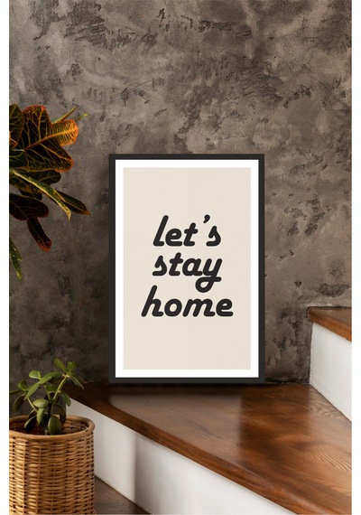 Motto Yazılı Çerçeve Görünümlü Mdf Tablo Çok Renkli - 713604746 Çok Renkli
