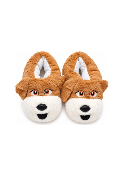 Modafocus Sevimli Köpek Figürlü Peluş Unisex Ev Pandufu - Sevgili Kombin - Kahve Kahve Modafocus Sevimli Köpek Figürlü Peluş Unisex Ev Pandufu - Sevgili Kombin - Kahve Kahve