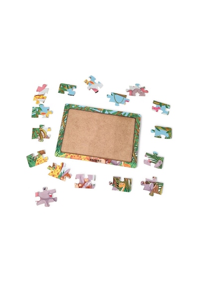 Hayvanlar Alemi 4 - 16 Parça Eğitici Öğretici Ahşap Çocuk Puzzle Yapboz Bebek Çocuk Oyuncak